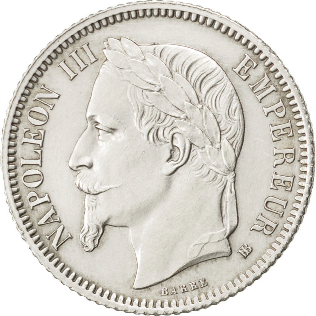Munten, Frankrijk, Napoleon III, Napoléon III, Franc, 1866, Strasbourg, PR