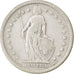 Moneda, Suiza, 2 Francs, 1874, BC+, Plata, KM:21
