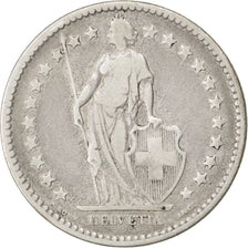 SWITZERLAND, 2 Francs, 1875, KM #21, VF(30-35), Silver, 27.4, 9.68