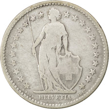 SWITZERLAND, 2 Francs, 1879, KM #21, F(12-15), Silver, 27.4, 9.61