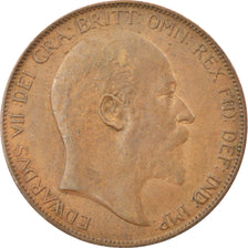 Coin, Great Britain, Edward VII, Penny, 1905, EF(40-45), Bronze, KM:794.2