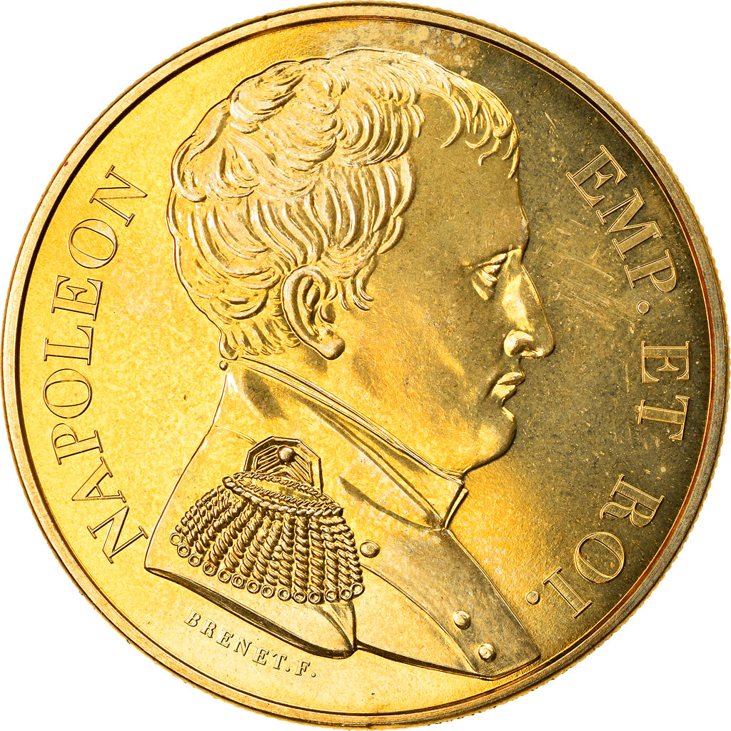 France, Medal, Napoléon Empereur et Roi, History, MDP, MS(65-70)