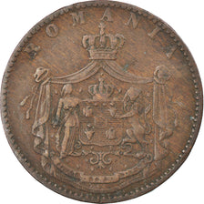 Coin, Romania, Carol I, 5 Bani, 1867, VF(30-35), Copper, KM:3.2