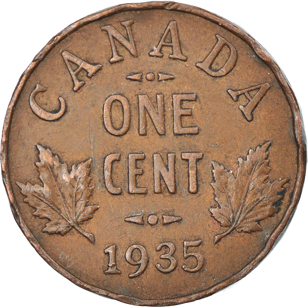 Coin, Canada, George V, Cent, 1935, Royal Canadian Mint, Ottawa, EF(40-45)