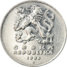 Coin, Czech Republic, 5 Korun, 1995, EF(40-45), Nickel plated steel, KM:8