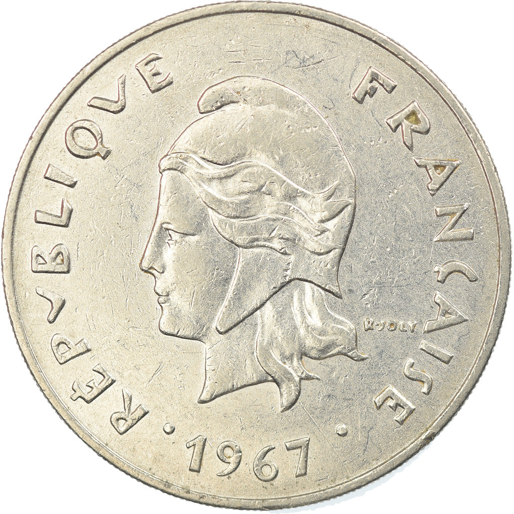 Coin, New Caledonia, 50 Francs, 1967, Paris, EF(40-45), Nickel, KM:7