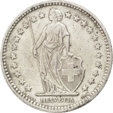Coin, Switzerland, 2 Francs, 1913, AU(50-53), Silver, KM:21