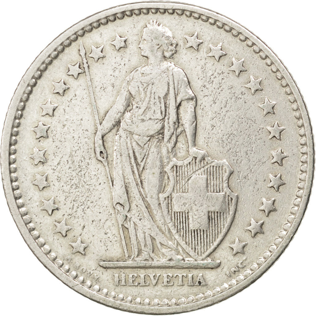 Münze, Schweiz, 2 Francs, 1920, SS, Silber, KM:21