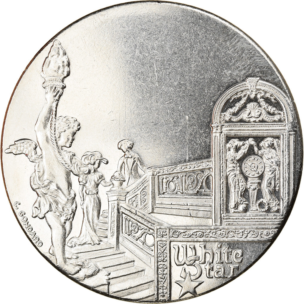 France, Medal, Les Grands Transatlantiques, Titanic, Shipping, C. Gondard