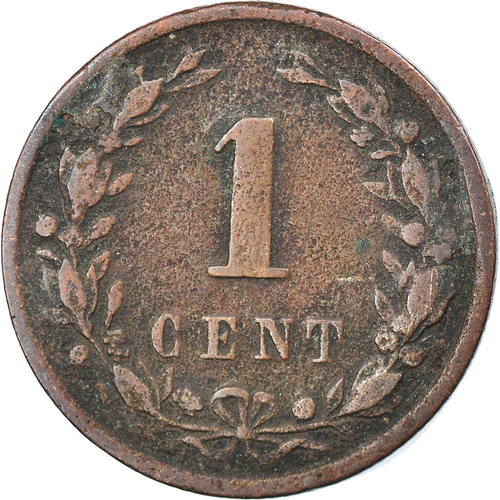 Moeda, Países Baixos, William III, Cent, 1884, VF(30-35), Bronze, KM:107.1