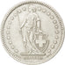 SWITZERLAND, 2 Francs, 1957, KM #21, AU(50-53), Silver, 27.4, 9.98