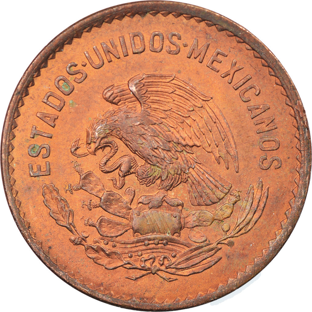 Moneda, México, 5 Centavos, 1952, Mexico City, MBC, Bronce, KM:424