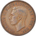 Moneda, Gran Bretaña, George VI, 1/2 Penny, 1949, MBC, Bronce, KM:868