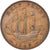 Moneda, Gran Bretaña, George VI, 1/2 Penny, 1949, MBC, Bronce, KM:868