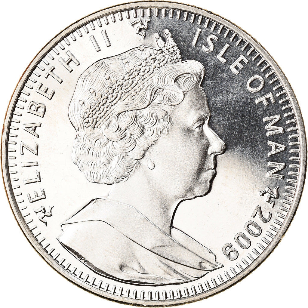 Coin, Isle of Man, Crown, 2009, Pobjoy Mint, Vol d'essai du Concorde, MS(64)