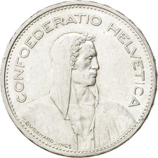 SWITZERLAND, 5 Francs, 1940, Bern, KM #40, AU(50-53), Silver, 31.45, 15.04