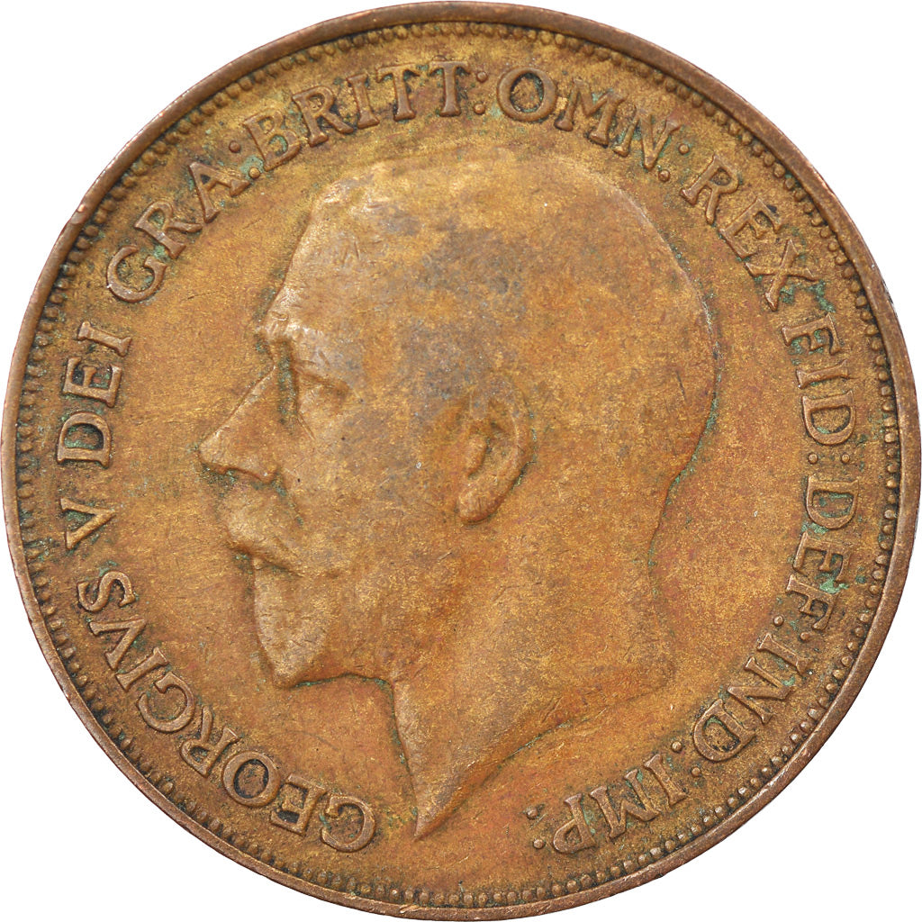 Coin, Great Britain, George V, Penny, 1915, EF(40-45), Bronze, KM:810