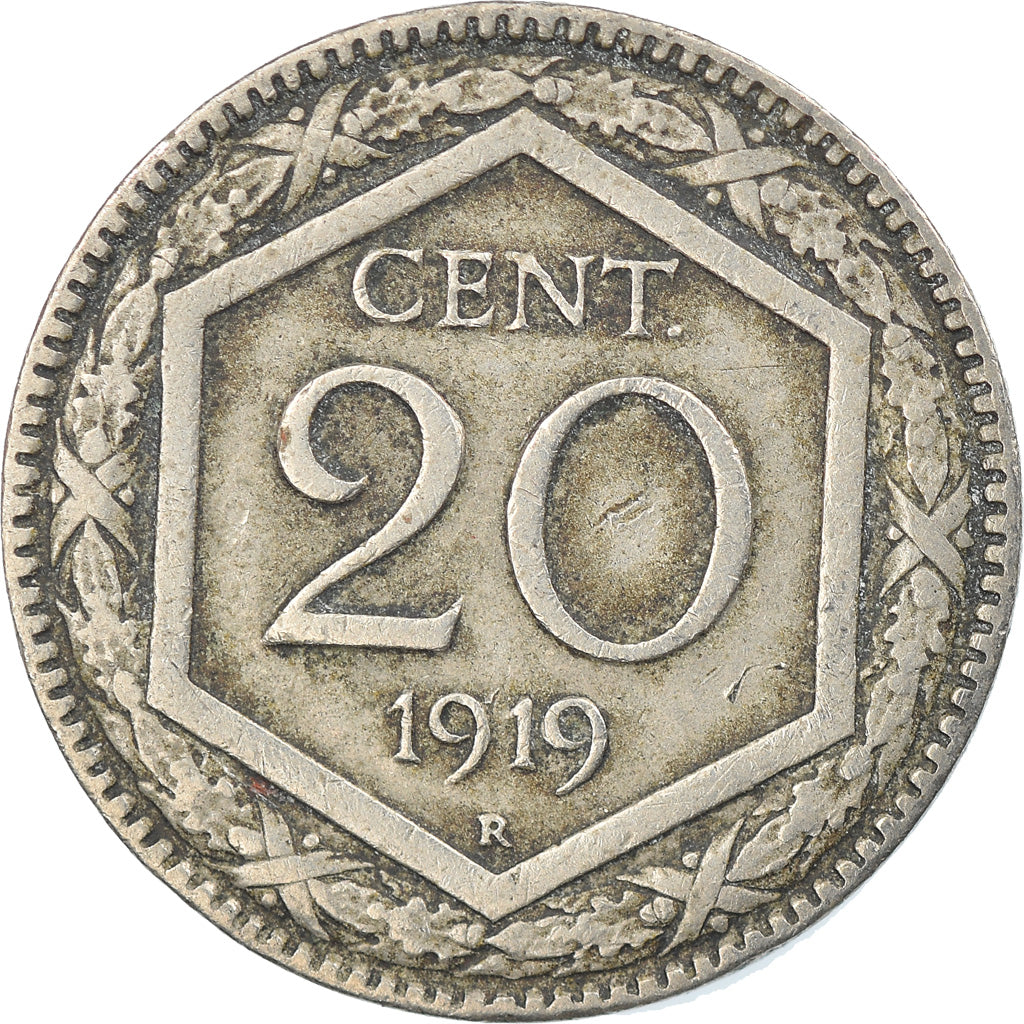 Monnaie, Italie, Vittorio Emanuele III, 20 Centesimi, 1919, Rome, TTB, Nickel