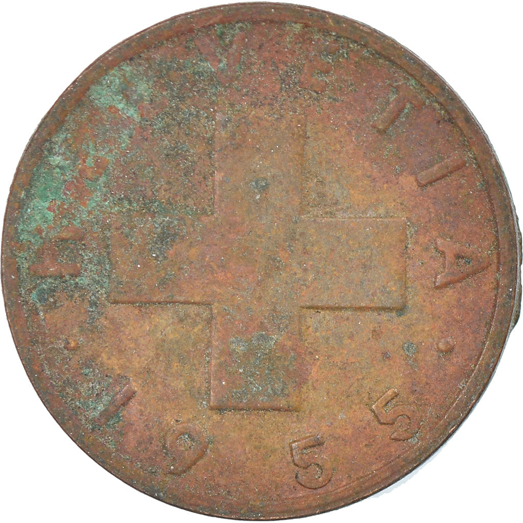 Monnaie, Suisse, Rappen, 1955, Bern, TTB, Bronze, KM:46