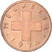 Coin, Switzerland, Rappen, 1974, Bern, AU(50-53), Bronze, KM:46