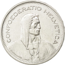 SWITZERLAND, 5 Francs, 1951, Bern, KM #40, AU(50-53), Silver, 31.45, 14.94