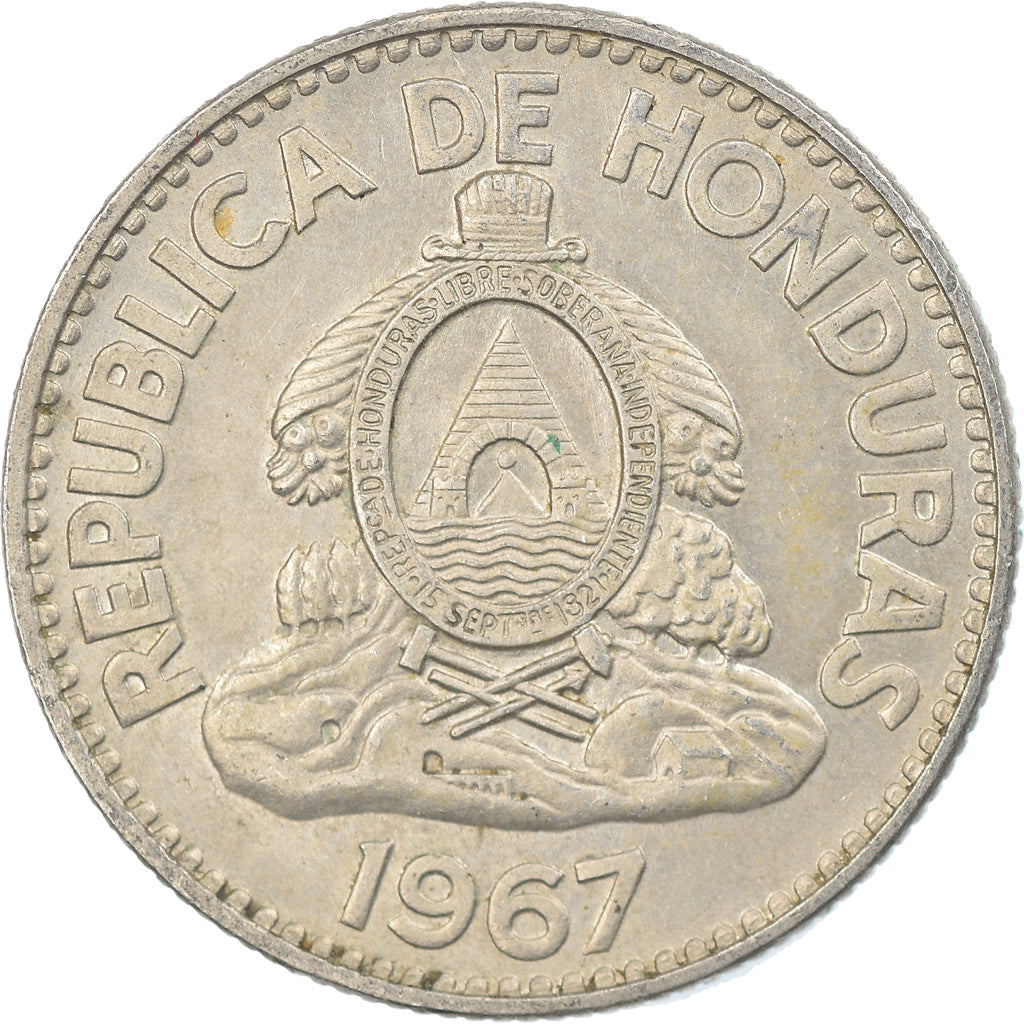 Coin, Honduras, 50 Centavos, 1967, EF(40-45), Copper-nickel, KM:80