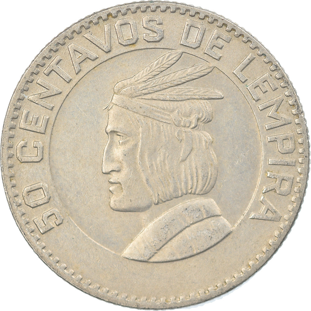Coin, Honduras, 50 Centavos, 1967, EF(40-45), Copper-nickel, KM:80