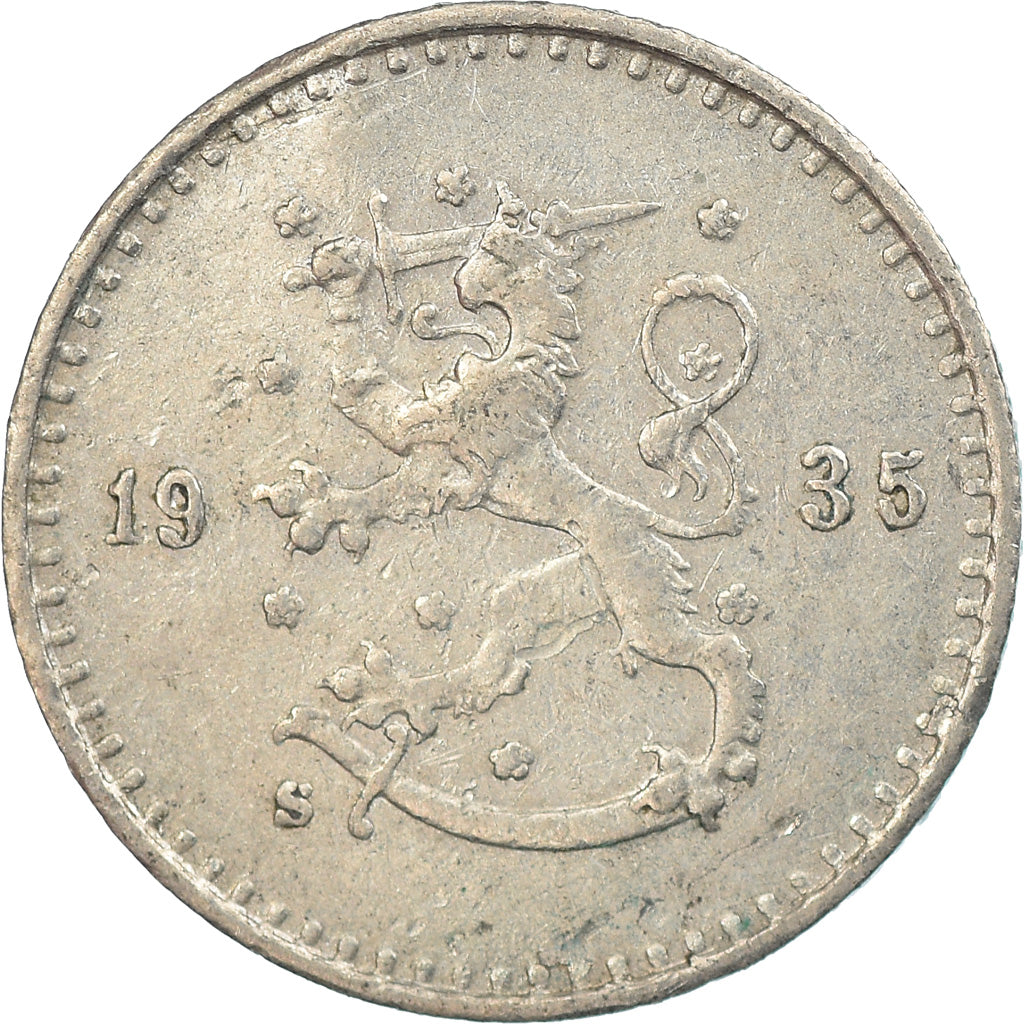 Moneta, Finlandia, 25 Penniä, 1935, EF(40-45), Miedź-Nikiel, KM:25