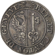 SWISS CANTONS, 6 Deniers, 1825, KM #118, EF(40-45), Billon, 0.76