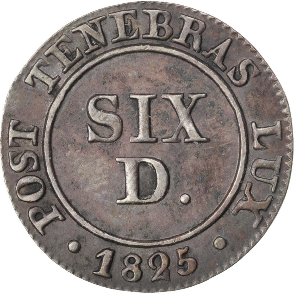 SWISS CANTONS, 6 Deniers, 1825, KM #118, EF(40-45), Billon, 0.76