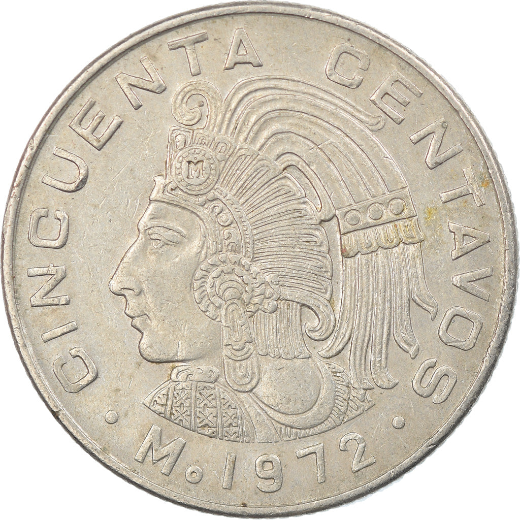 Monnaie, Mexique, 50 Centavos, 1972, Mexico City, TTB, Copper-nickel, KM:452