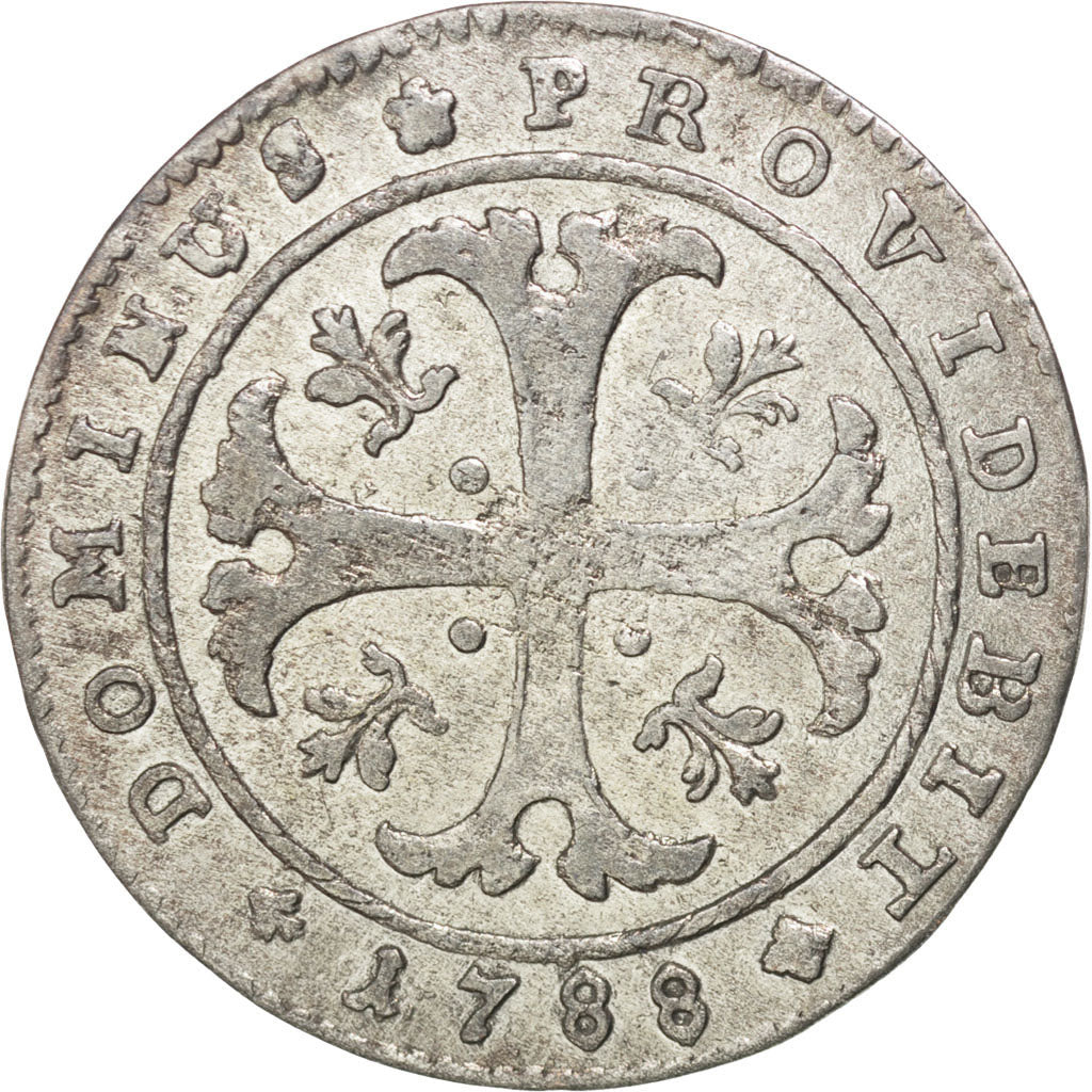 SWISS CANTONS, 1/2 Batzen, 1788, KM #91, EF(40-45), Billon, 23, 1.56