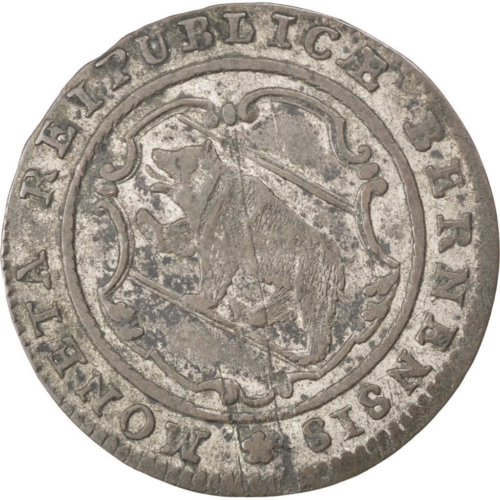 Svizzera, 1/2 Batzen, 1776, MB, Biglione, KM:91