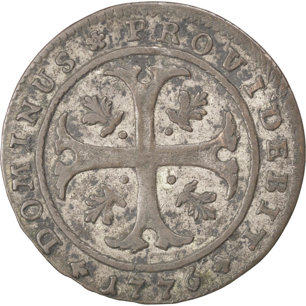 Svizzera, 1/2 Batzen, 1776, MB, Biglione, KM:91