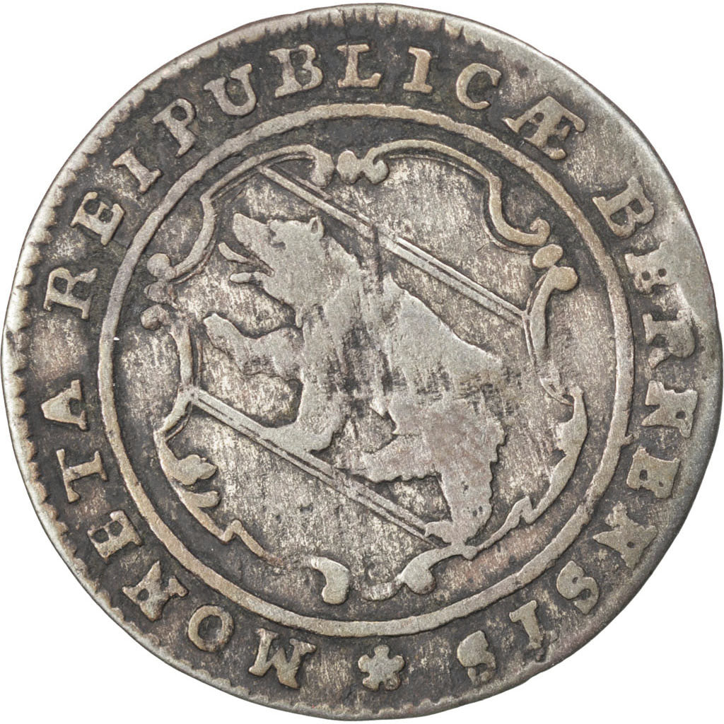 SWISS CANTONS, 1/2 Batzen, 1788, KM #91, VF(20-25), Billon, 23, 1.66
