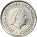 Coin, Netherlands, Juliana, 25 Cents, 1979, EF(40-45), Nickel, KM:183