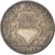 CANTONI SVIZZERI, FREIBURG, Batzen, 1814, BB, Biglione, KM:75