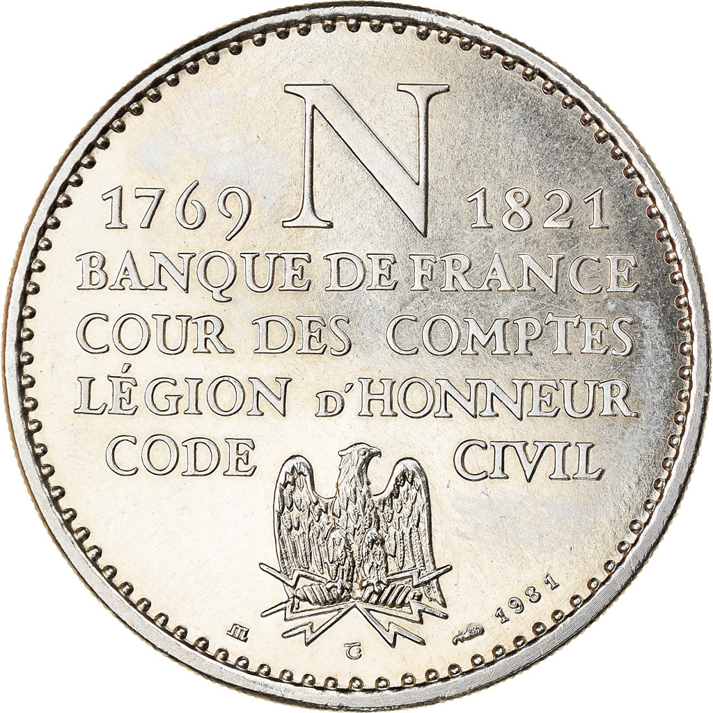 France, Medal, Napoléon Ier, Empereur, History, 1981, MS(63), Nickel