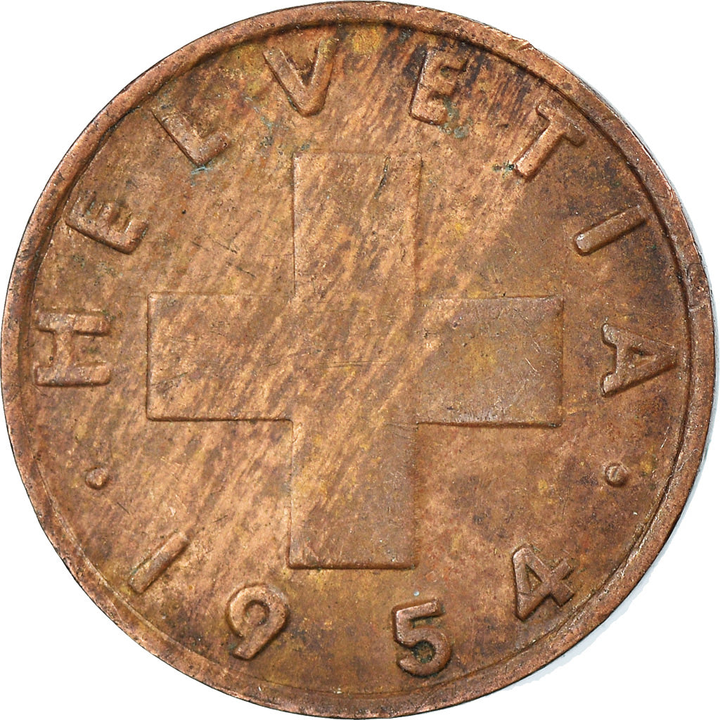 Monnaie, Suisse, Rappen, 1954, Bern, TTB, Bronze, KM:46