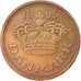 Moneta, Danimarca, Margrethe II, 25 Öre, 1995, BB, Bronzo, KM:868.1