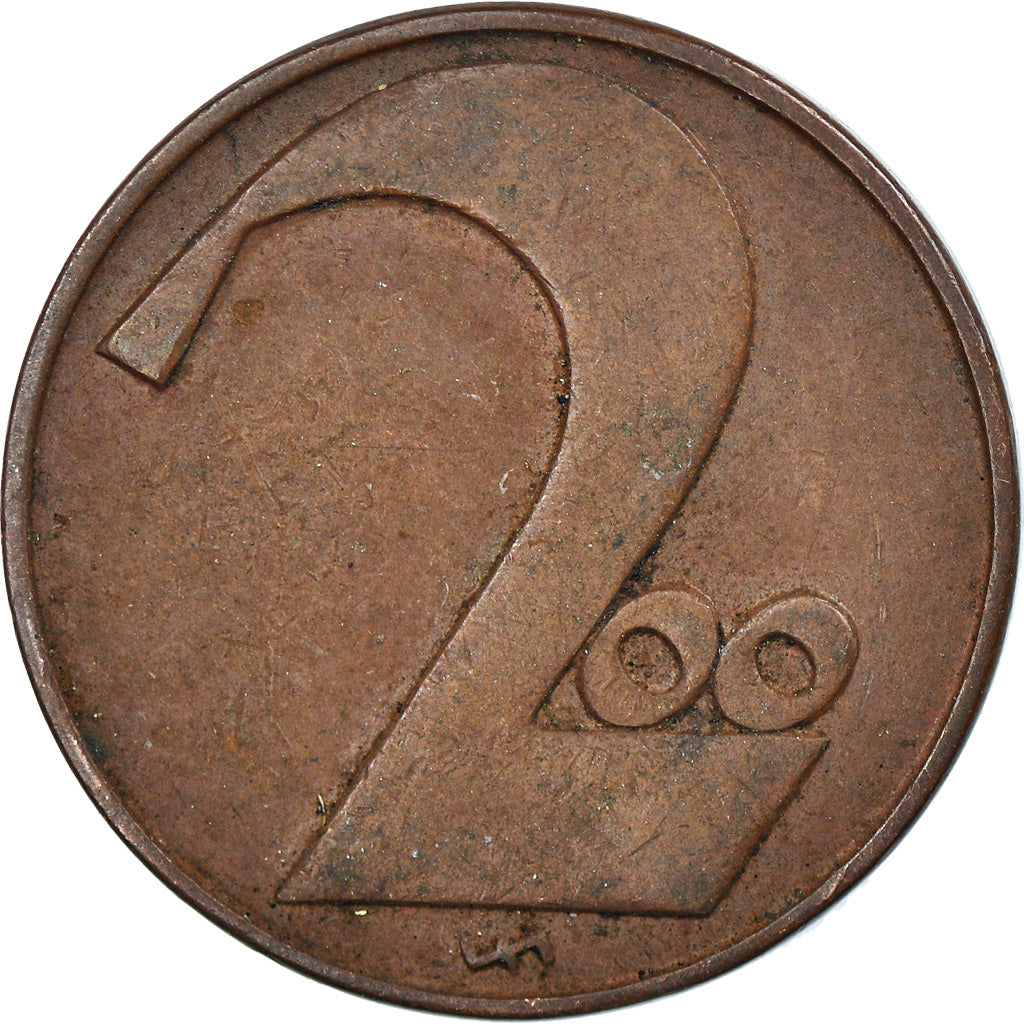 Moneta, Austria, 2 Groschen, 1924, EF(40-45), Bronze