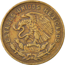 Coin, Mexico, 5 Centavos, 1957, Mexico City, EF(40-45), Brass, KM:426