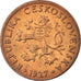 Coin, Czechoslovakia, 5 Haleru, 1927, EF(40-45), Bronze, KM:6