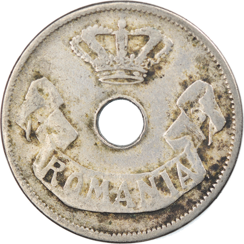 Coin, Romania, Carol I, 20 Bani, 1906, EF(40-45), Copper-nickel, KM:33