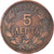 Münze, Griechenland, George I, 5 Lepta, 1882, S, Kupfer, KM:54