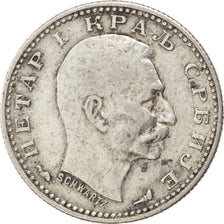 SERBIA, 50 Para, 1915, KM #24.1, EF(40-45), Silver, 18, 2.46