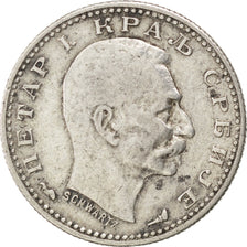 SERBIA, 50 Para, 1915, KM #24.1, EF(40-45), Silver, 18, 2.46