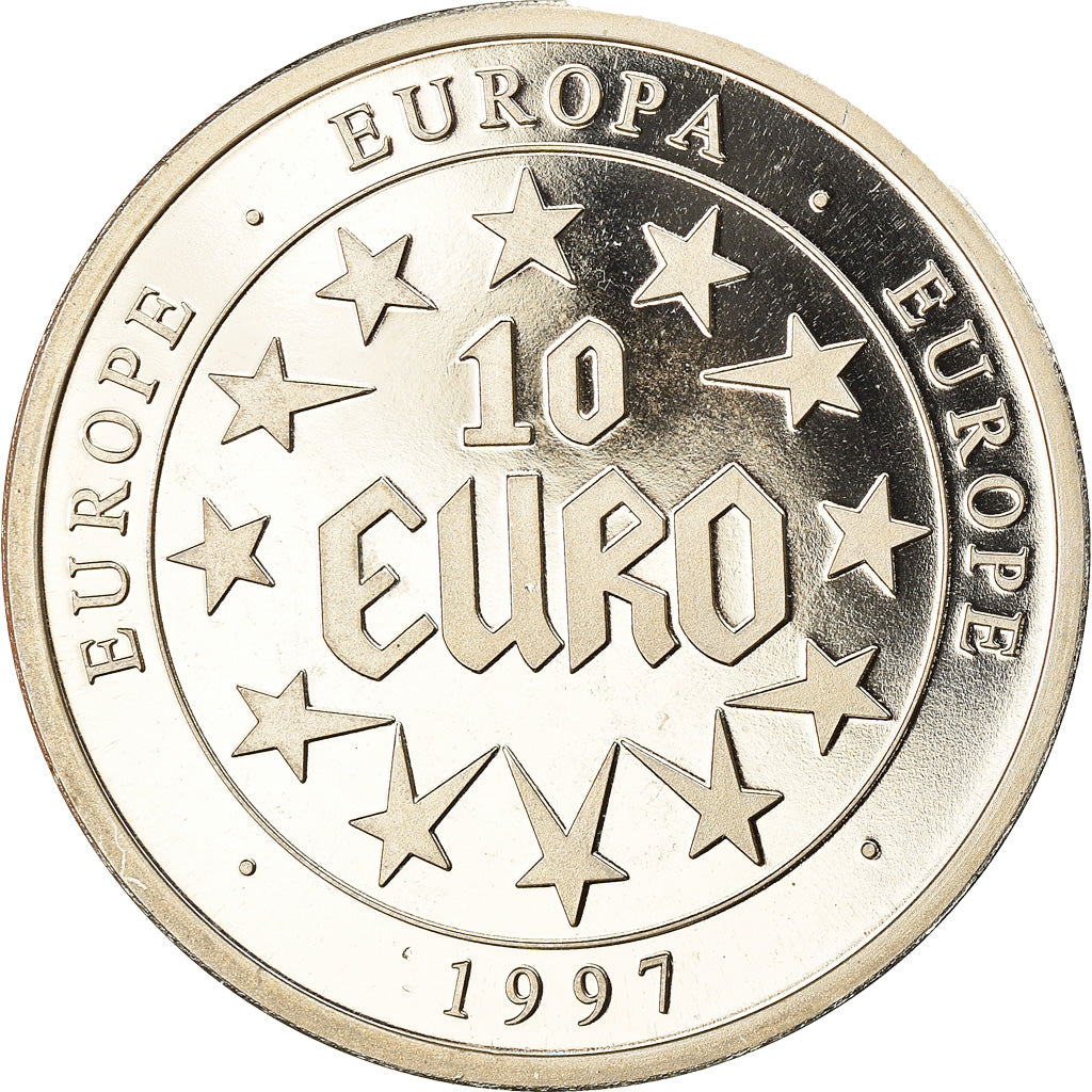 France, Médaille, 10 Euro Europa, Politics, Society, War, 1997, SPL+, Cuivre