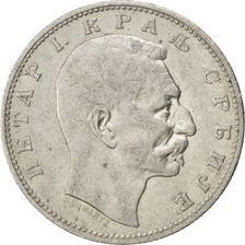SERBIA, Dinar, 1912, KM #25.1, EF(40-45), Silver, 22.5, 4.95
