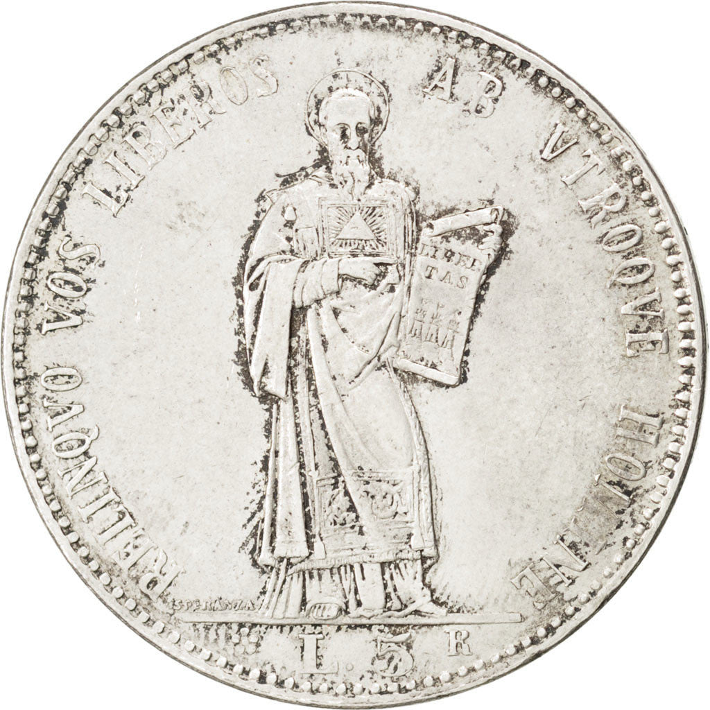 Coin, San Marino, 5 Lire, 1898, Rome, AU(55-58), Silver, KM:6